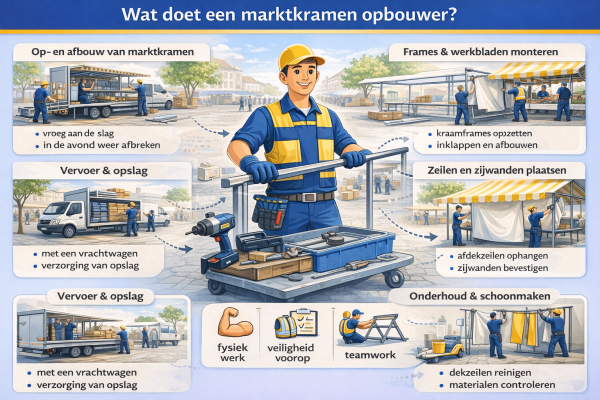Wat doet een marktkramer opbouwer
